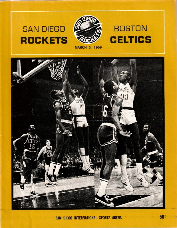  1970-71 San Diego Rockets NBA TIP IN Magazine/Program (Alcindor vs Hayes) Baseball cards value
