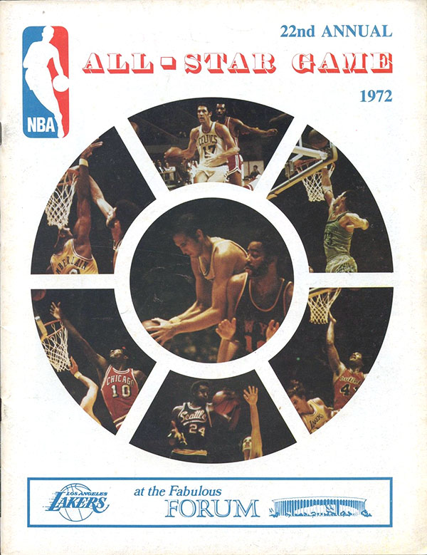  1972 NBA Basketball All-Star Game Magazine/Program Baseball cards value