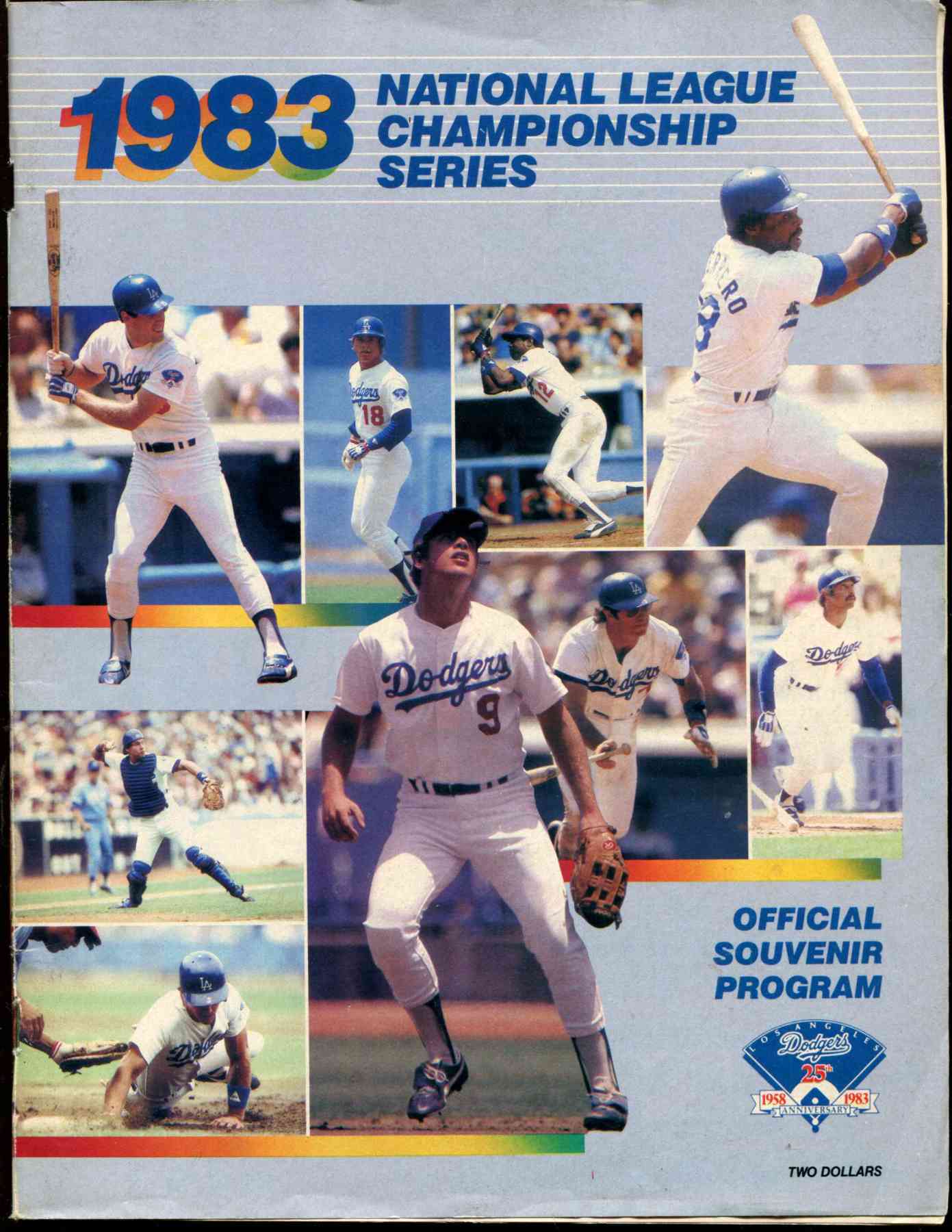  1983 National League Championship Series Dodgers program Baseball cards value