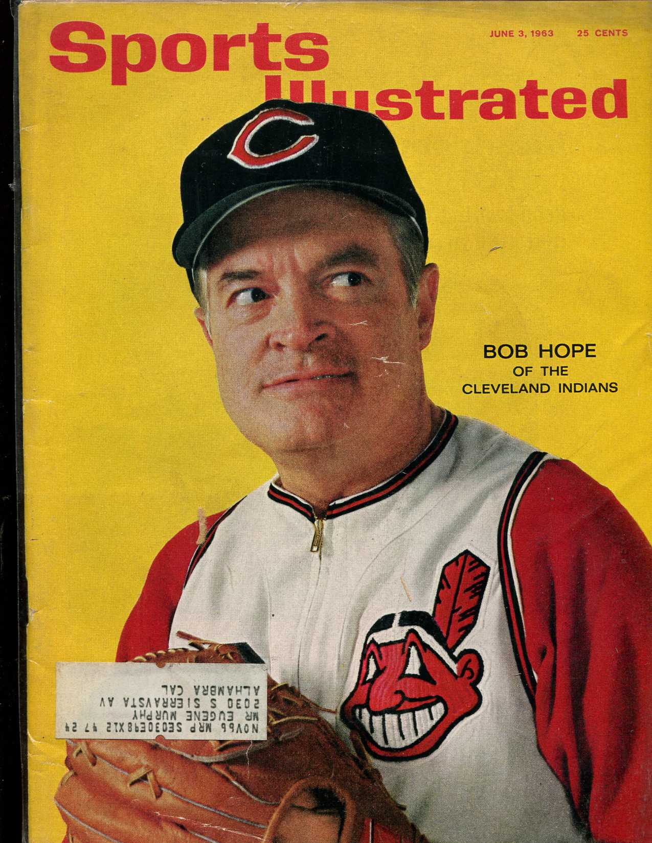 Sports Illustrated (1963/06/03) - Bob Hope (Indians) Baseball cards value