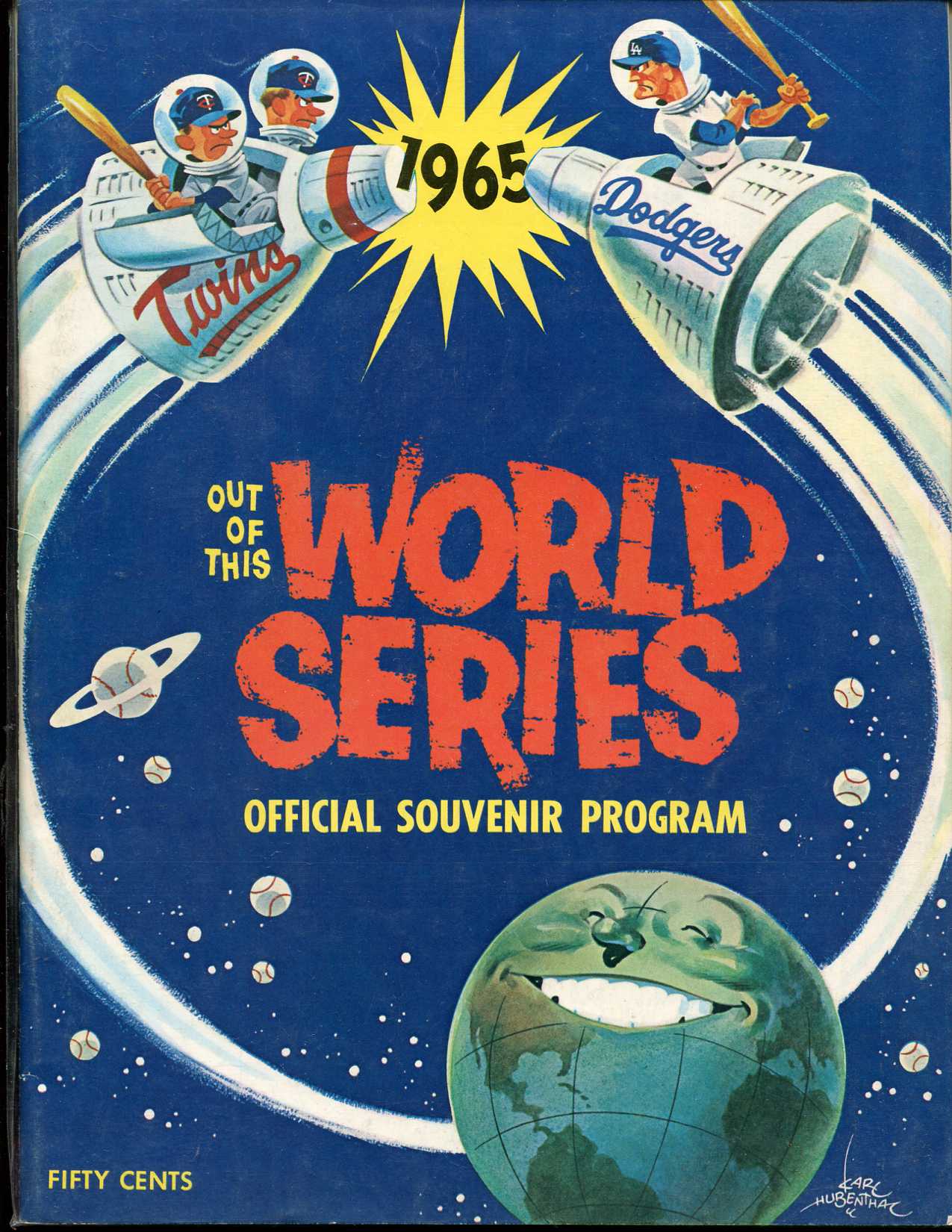  1965 World Series Program - Twins/Dodgers - Dodger Stadium Version Baseball cards value