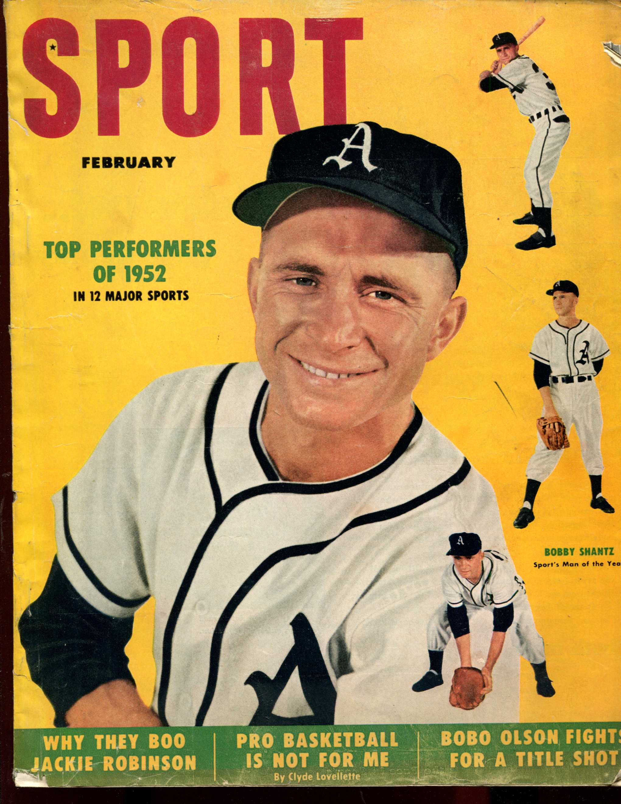  SPORT - 1953 02/Feb - Bobby Shantz cover (98 pages) Baseball cards value