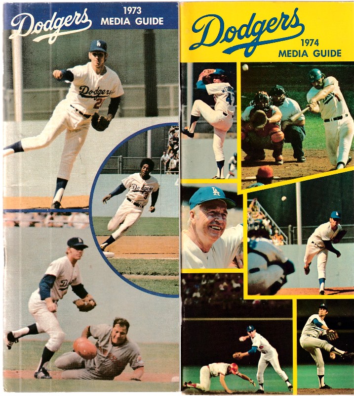  1974 Los Angeles Dodgers Media Guide (64 pages) Baseball cards value
