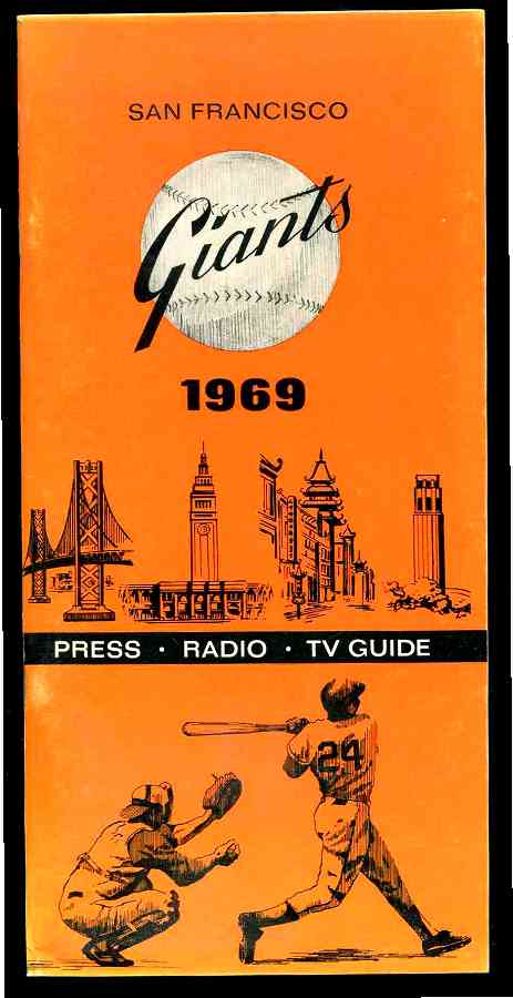  1969 San Francisco Giants Media Guide (44 pages) Baseball cards value