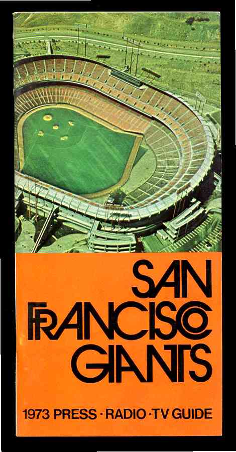  1973 San Francisco Giants Media Guide (44 pages) Baseball cards value