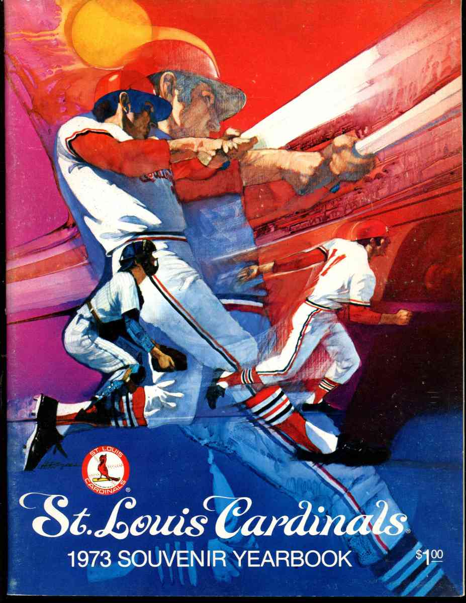  1973 St. Louis Cardinals Yearbook (72 pages) Baseball cards value