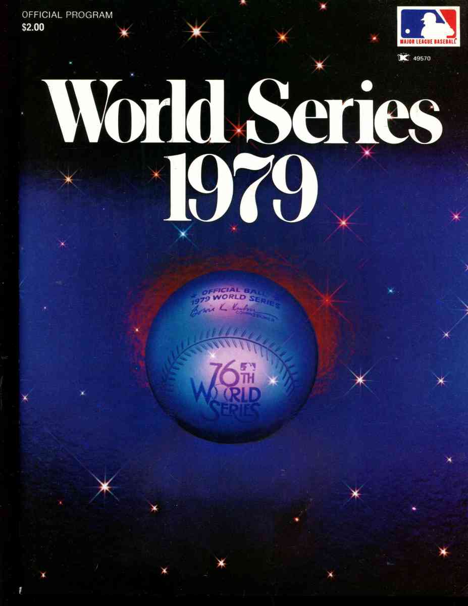  1979 World Series Program (Pirates defeated Orioles) Baseball cards value