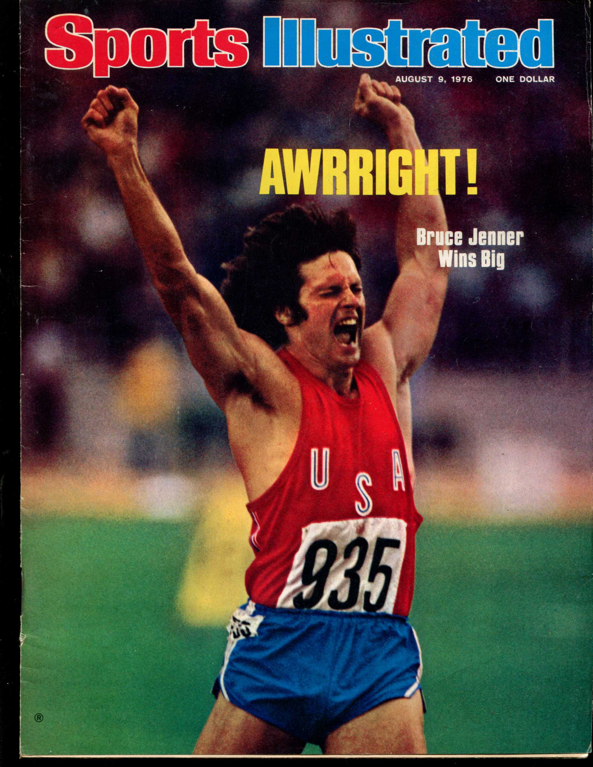 Sports Illustrated (1976/08/09) - Bruce Jenner cover (Olympics) Baseball cards value