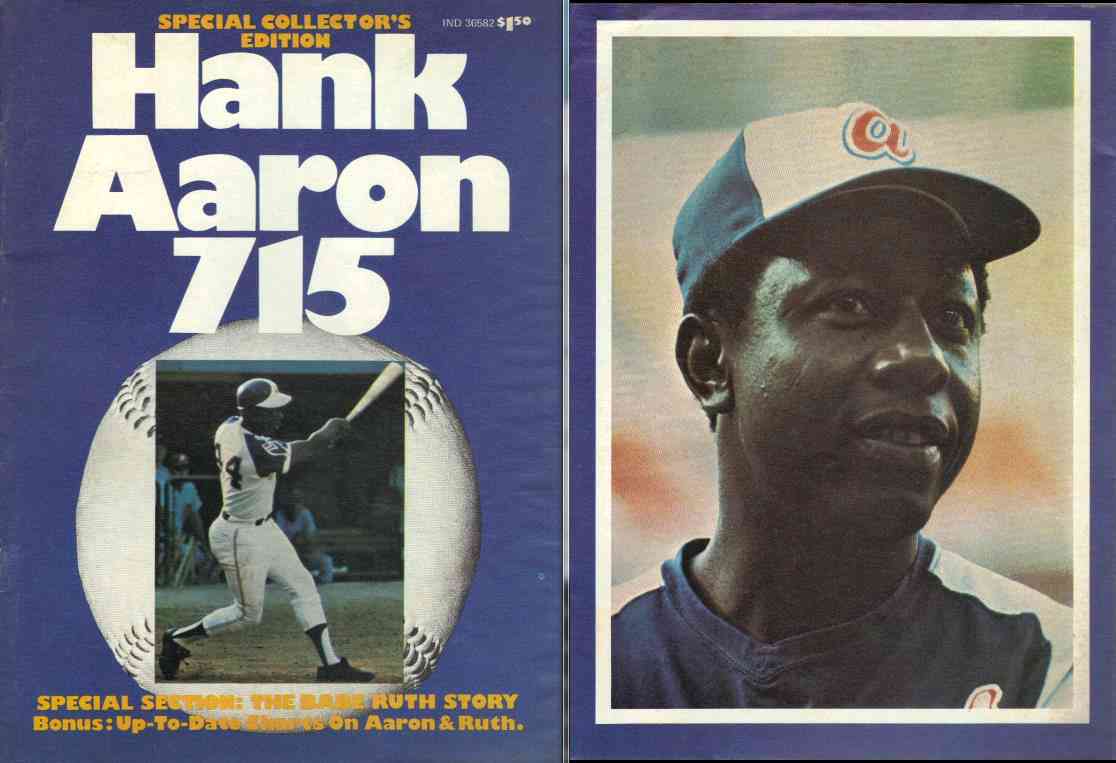  1974 Hank Aaron 715 - Special Collector's Edition magazine (64 pages) Baseball cards value