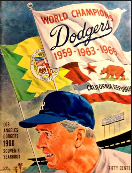 1966 Los Angeles Dodgers Yearbook - SANDY KOUFAX's Last Yearbook !!! Baseball cards value