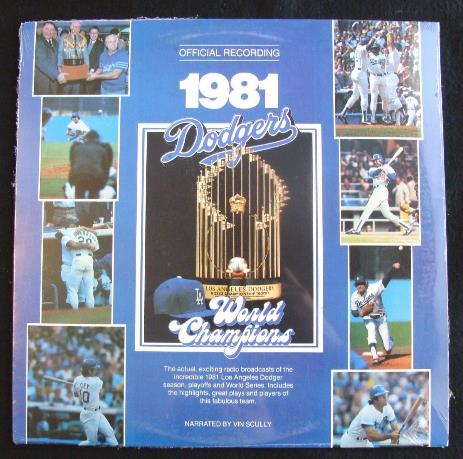  1981 Dodgers World Champions - 33 rpm Record Baseball cards value
