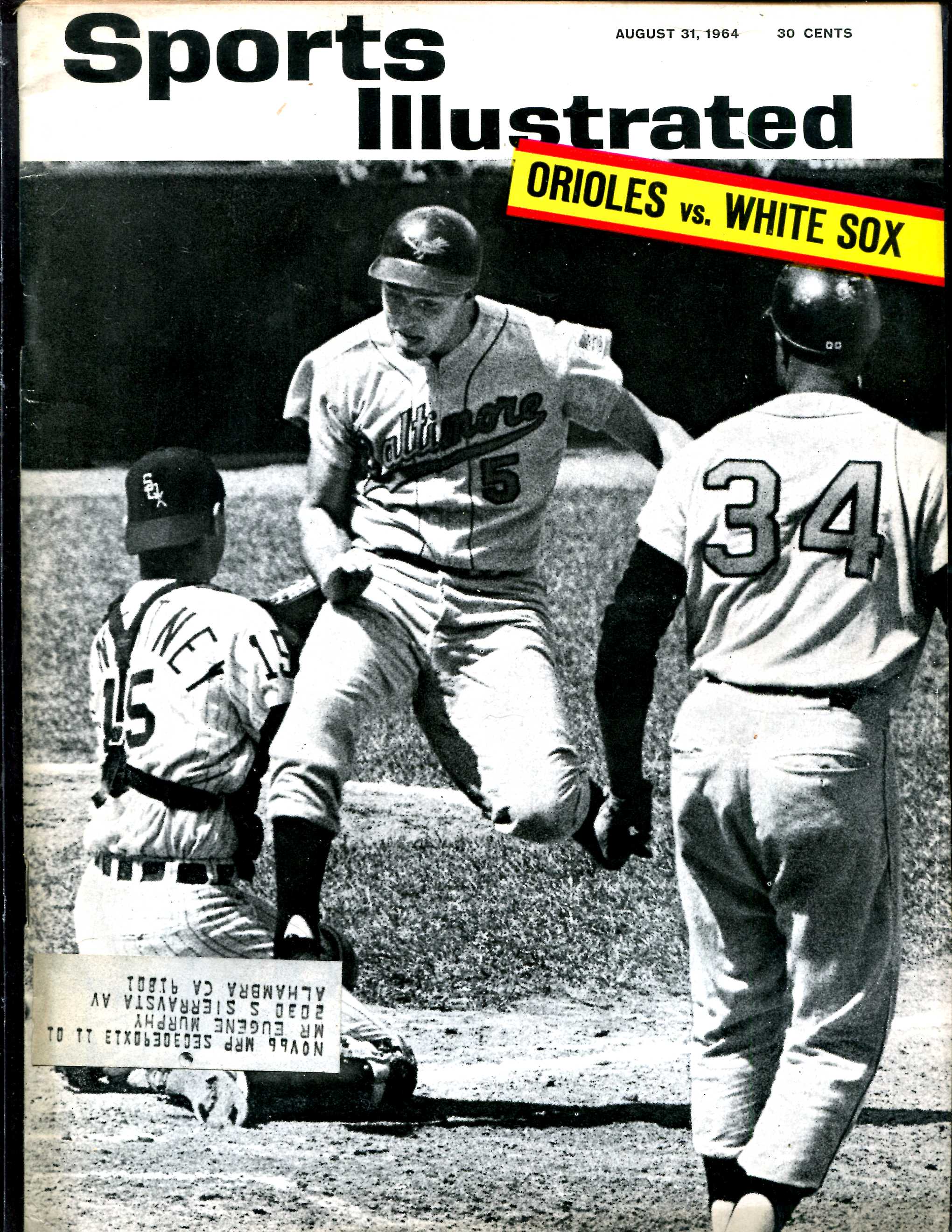 Sports Illustrated (1964/08/31) - Brooks & Frank Robinson cover (Orioles) Baseball cards value