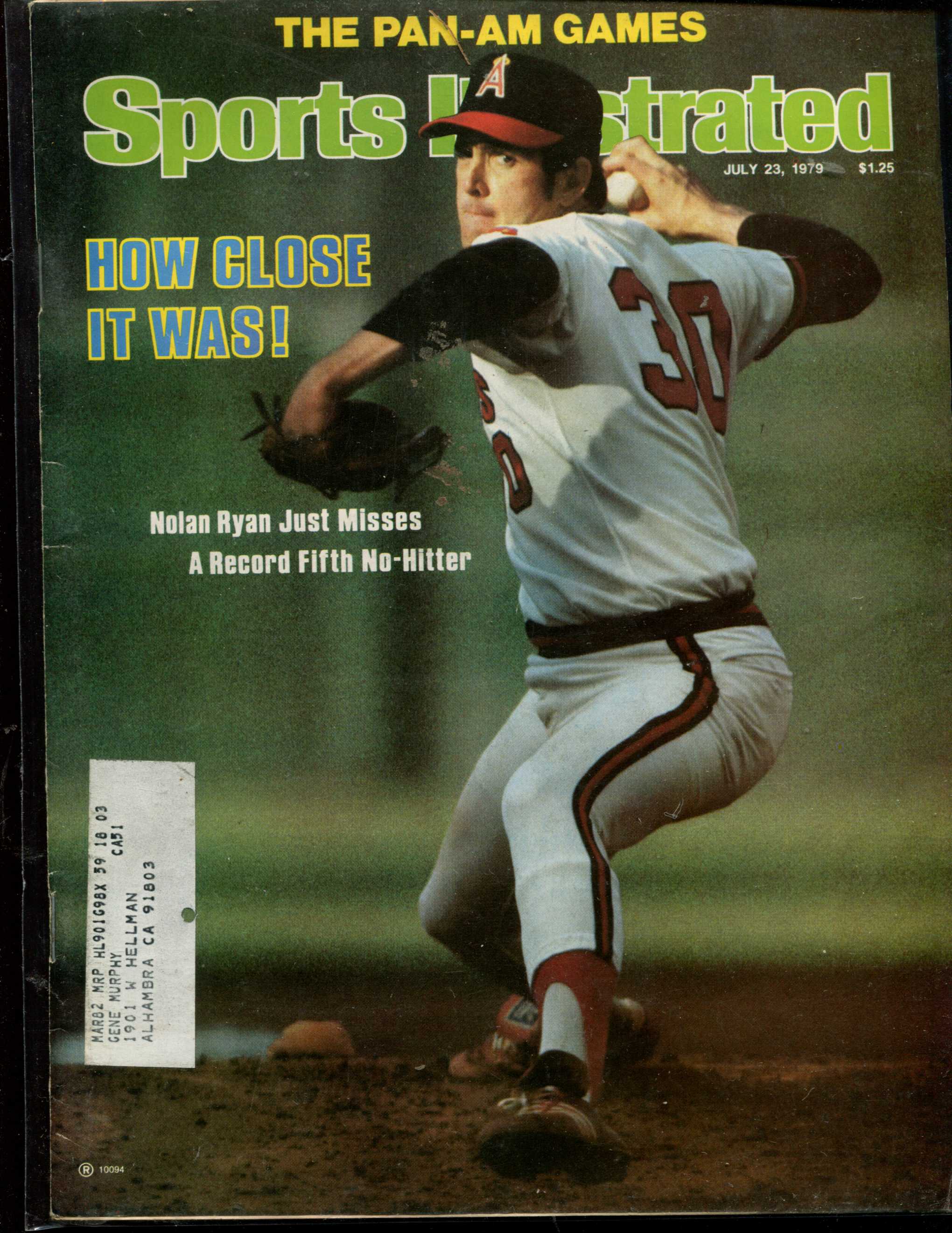 Sports Illustrated (1979/07/23) - NOLAN RYAN cover (Angels) Baseball cards value