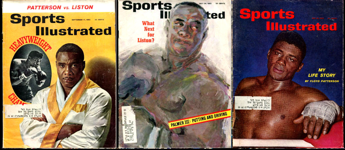 Sports Illustrated  - Sonny Liston BOXING cover issues - 1962 & 1963 Baseball cards value