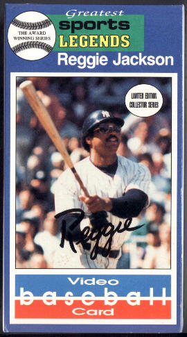  REGGIE JACKSON - 1990 'Greatest Sports Legends' VHS Video Tape Baseball cards value