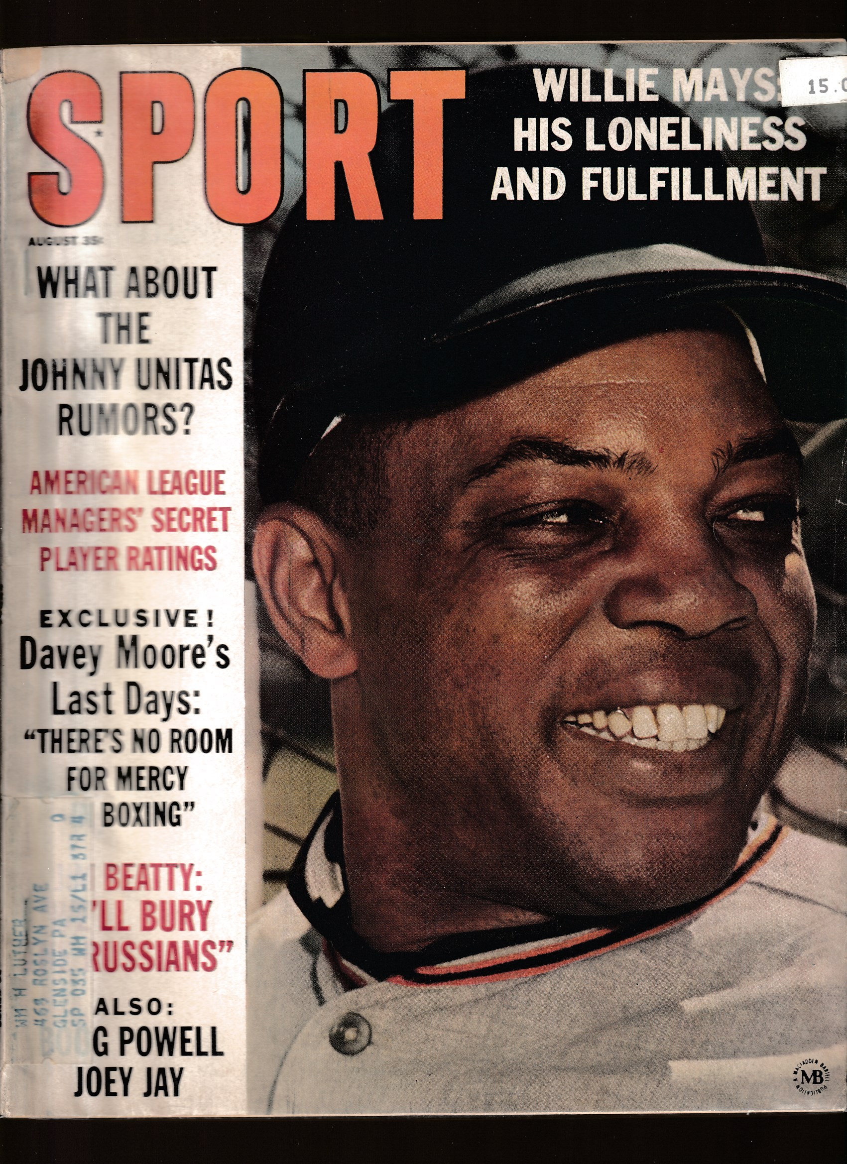 Willie Mays - SPORT Magazine - 1966 & 1971 ANNIVERSARY ISSUES !!! Baseball cards value