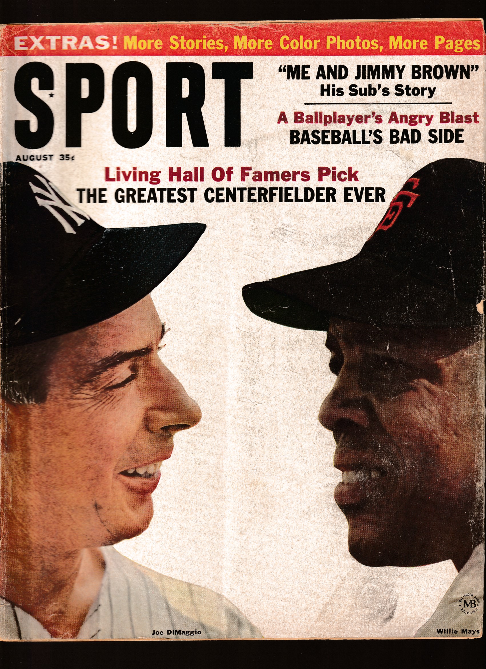 Willie Mays - SPORT Magazine - 1964 08/Aug - w/Joe DiMaggio on cover !!! Baseball cards value