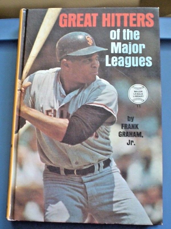 Hard back book: Willie Mays -GREAT HITTERS...Major Leagues (1969 printing) Baseball cards value