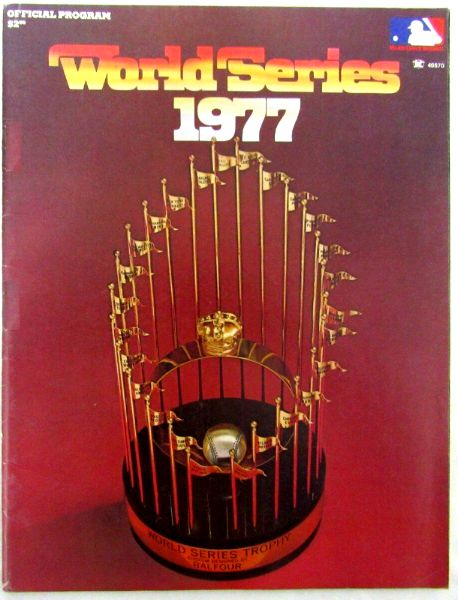  1977 World Series Program - Yankees vs Dodgers Baseball cards value
