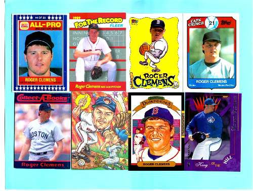 Roger Clemens - Collection of (101) DIFFERENT cards !!! Baseball cards value