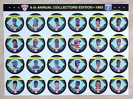   1993 King-B Disc - COMPLETE SET of (24) Discs Baseball cards value