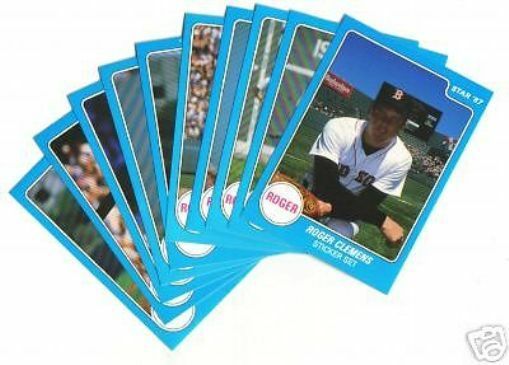 Roger Clemens - 1987 Star Company STICKER sets - Lot of (10) sets Baseball cards value