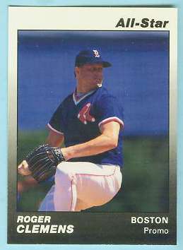 Roger Clemens - 1991 Star Company PROMO ALL-STAR (Red Sox) Baseball cards value