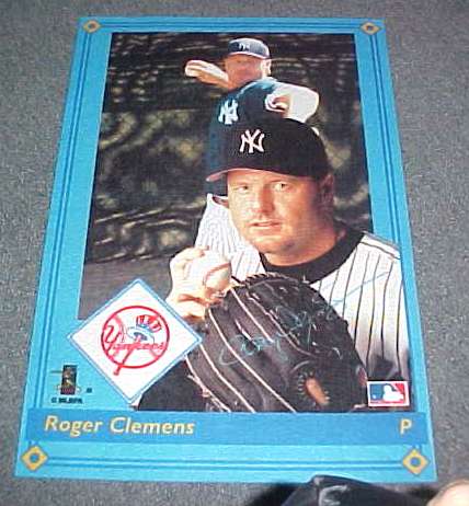 Roger Clemens - Door Mat (18x27 x 1/8 inch) (Yankees) Baseball cards value