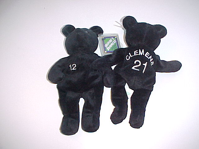 Roger Clemens - 1999 Bamm Beano's Bear 'OPENING DAY' BLACK #12 Baseball cards value