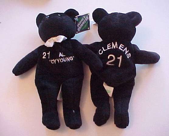 Roger Clemens - 1998 Bamm Beano's Bear 'CY YOUNG' BLACK #21 Baseball cards value
