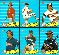  1986 Fleer - FUTURE HALL-of-FAMERS - Complete Insert Set (6 cards)