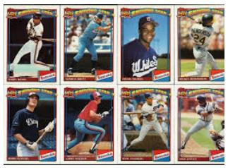  1991 Bazooka SHINING STAR - COMPLETE SET (22 cards) Baseball cards value