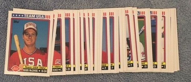  1992 Dairy Queen/Topps - TEAM USA - Complete Olympic Team Set (33 cards) Baseball cards value