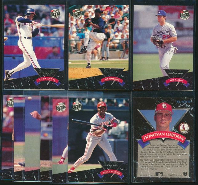  1992 Fleer Ultra - ALL-ROOKIE TEAM - Complete Insert Set (10 cards) Baseball cards value