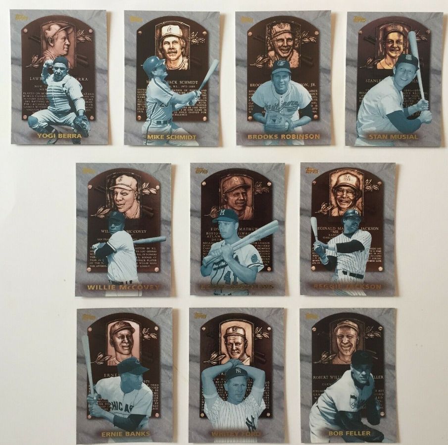  1999 Topps - Hall of Fame Collection - Complete 10-card Insert Set Baseball cards value