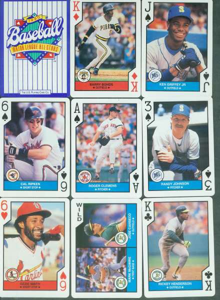  1992 Major League Baseball All-Stars PLAYING CARDS Baseball cards value