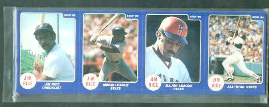  Jim Rice - 1986 Star Company Complete 20-card set (IN PANELS!) Baseball cards value