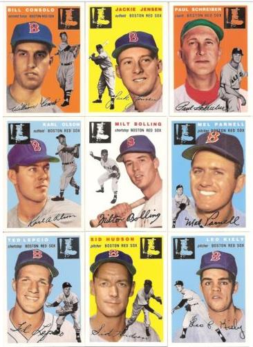  Boston Red Sox - 1954 Topps GOLD Archives NEAR COMPLETE TEAM SET (14/15) Baseball cards value