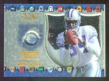 Herman Moore - 1997 Edge 22K AUTHENTIC NFL GAME-USED HELMET Baseball cards value
