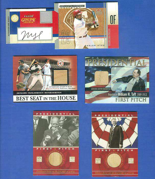 Marlon Byrd - 2004 Fleer Genuine Insider AUTOGRAPHED GAME-USED JERSEY !!! Baseball cards value