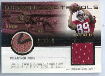 David Boston - 1999 SPx Winning Materials #DB-S DUAL GAME-USED BALL/JERSEY Baseball cards value