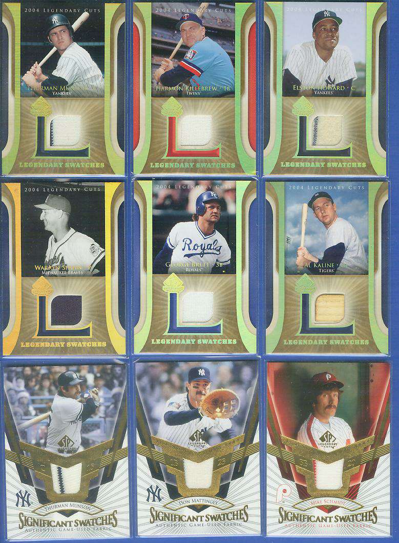 George Brett - 2004 SP Cuts 'Legendary Swatches' GAME-USED JERSEY Baseball cards value