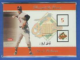 Brooks Robinson - 2002 Fleer Greats 'Through the Years' RARE GAME-USED BAT Baseball cards value