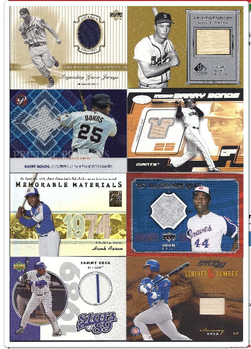 Barry Bonds - 2002 Topps Pristine Portions GAME-USED Uniform/JERSEY (Giants Baseball cards value