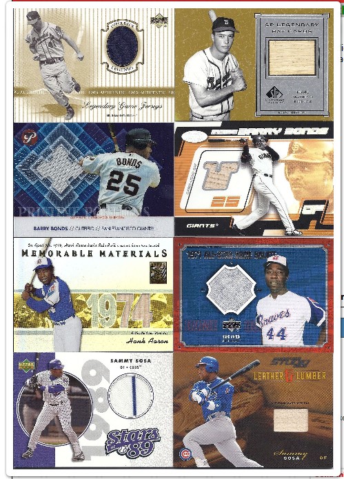 HANK AARON - 2002 Topps Tribute Memorable Materials GAME-USED BAT Braves Baseball cards value