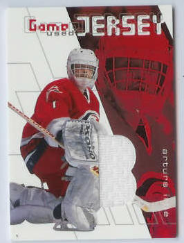  Arturs Irbe - 2001-02 Between the Pipes Jerseys GAME-USED JERSEY #GJ04 Baseball cards value