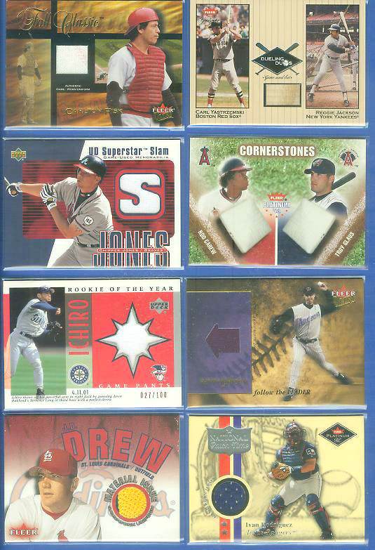 Reggie Jackson - 2002 Fleer Greats 'Dueling Duos' GAME-USED BAT (Yankees) Baseball cards value