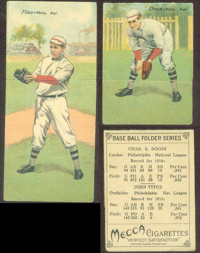 1911 Mecca Double Folders T201 #xx John Titus/Charles Dooin [#sc](Phillies) Baseball cards value