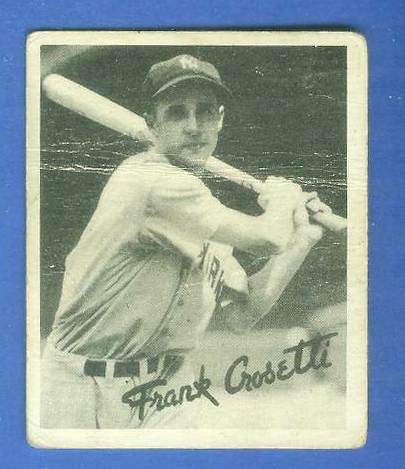 1936 Goudey B/W # 9 Frank Crosetti (Yankees)  cards value