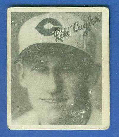 1936 Goudey B/W #10 Kiki Cuyler (Reds, HOF)  cards value